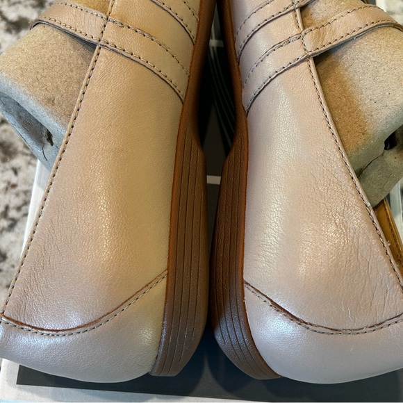 Dansko Leeza Ballerina Flats Leather Double Strap Buckle Tan Women 38 7.5-8 - Picture 12 of 16
